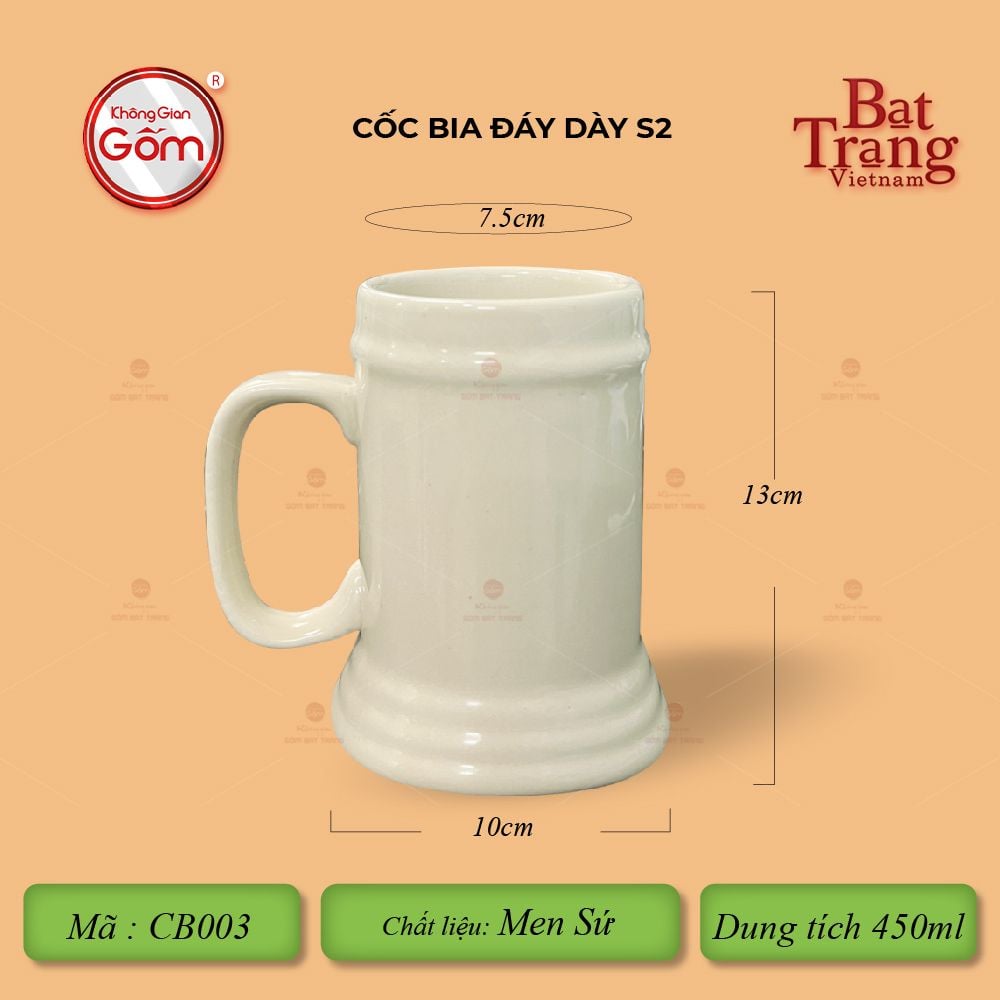 Cốc Bia Đáy Dày