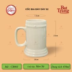 Cốc Bia Đáy Dày