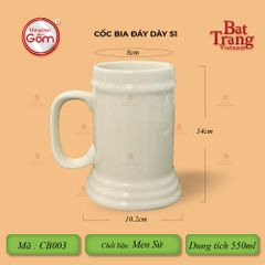 Cốc Bia Đáy Dày