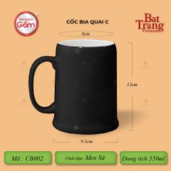 Cốc Bia Quai C Có Đế