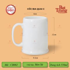 Cốc Bia Quai C Có Đế
