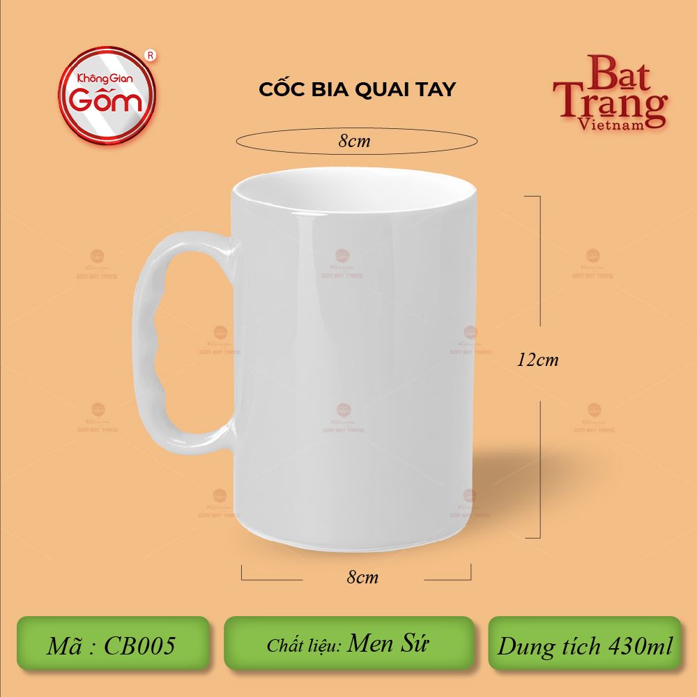 Cốc Bia Quai Tay