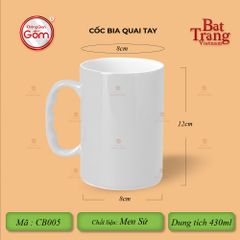 Cốc Bia Quai Tay