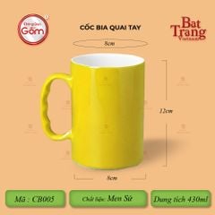 Cốc Bia Quai Tay