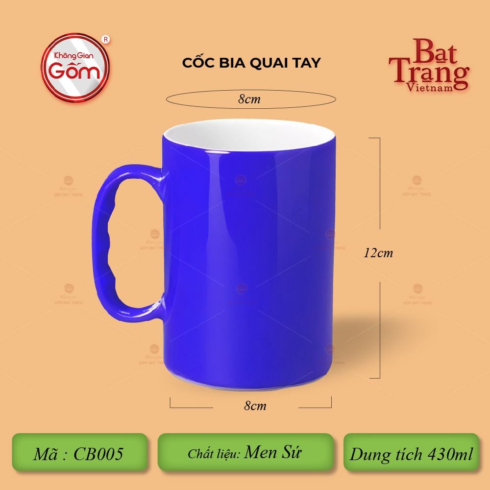 Cốc Bia Quai Tay
