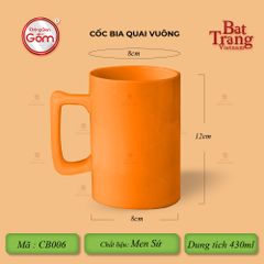 Cốc Bia Quai Vuông