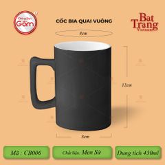 Cốc Bia Quai Vuông