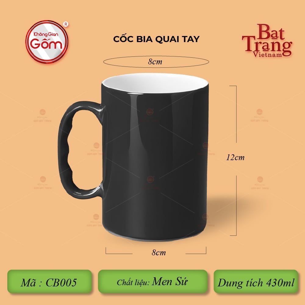 Cốc Bia Quai Tay