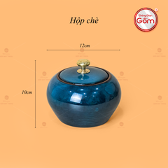 Bộ Ấm Trà Quai Trúc Men Hỏa Biến