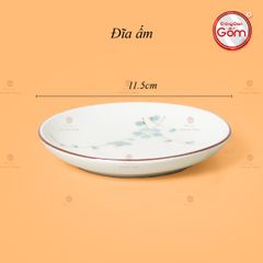 Bộ Ấm Chén Thiên Nga Men Kem Đào Xanh