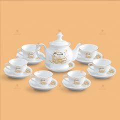 Bộ trà Đài Các Thuận buồm kẻ chỉ vàng