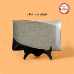 Đĩa Chữ Nhật Ba Màu