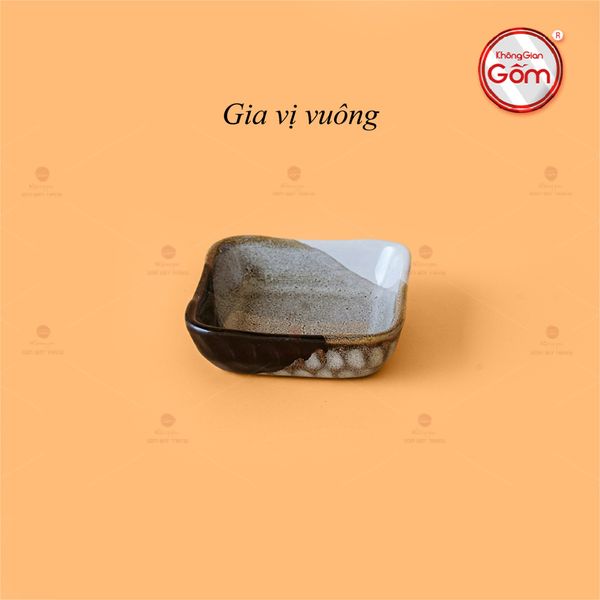 Chén Gia Vị Vuông Ba Màu