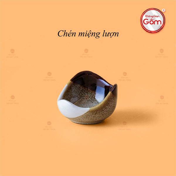 Chén Miệng Lượn Ba Màu
