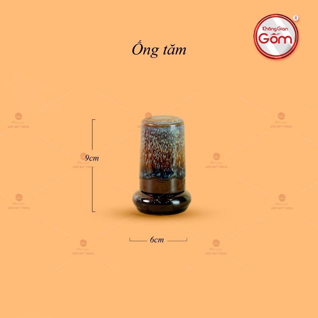 Bộ Phụ Kiện Trà Đại Cẩm Thạch Men Hỏa Biến