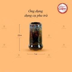 Bộ Phụ Kiện Trà Đại Cẩm Thạch Men Hỏa Biến