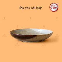 Đĩa Tròn Sâu Lòng Ba Màu