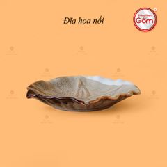 Đĩa Hoa Nổi Ba Màu