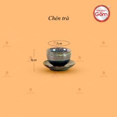 Bộ Ấm Chén Đại Hỏa Biến Men Nâu