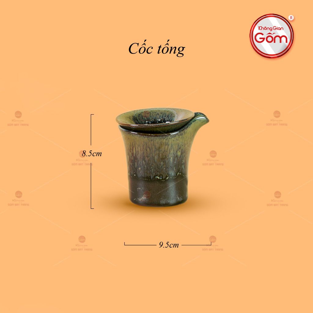 Bộ Ấm Chén Đại Hỏa Biến Men Nâu