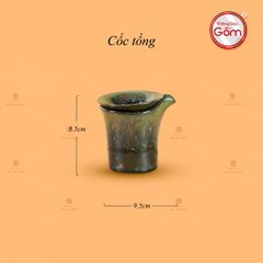 Bộ Ấm Chén Đại Hỏa Biến Men Nâu