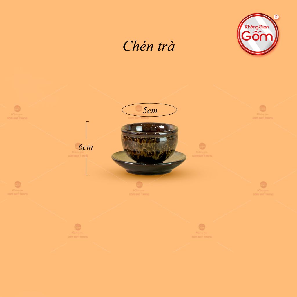 Bộ Ấm Chén Đại Mã Não Lòng Hoa