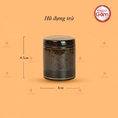Bộ Phụ Kiện Trà Đại Mã Não Lòng Hoa Kẻ Vàng