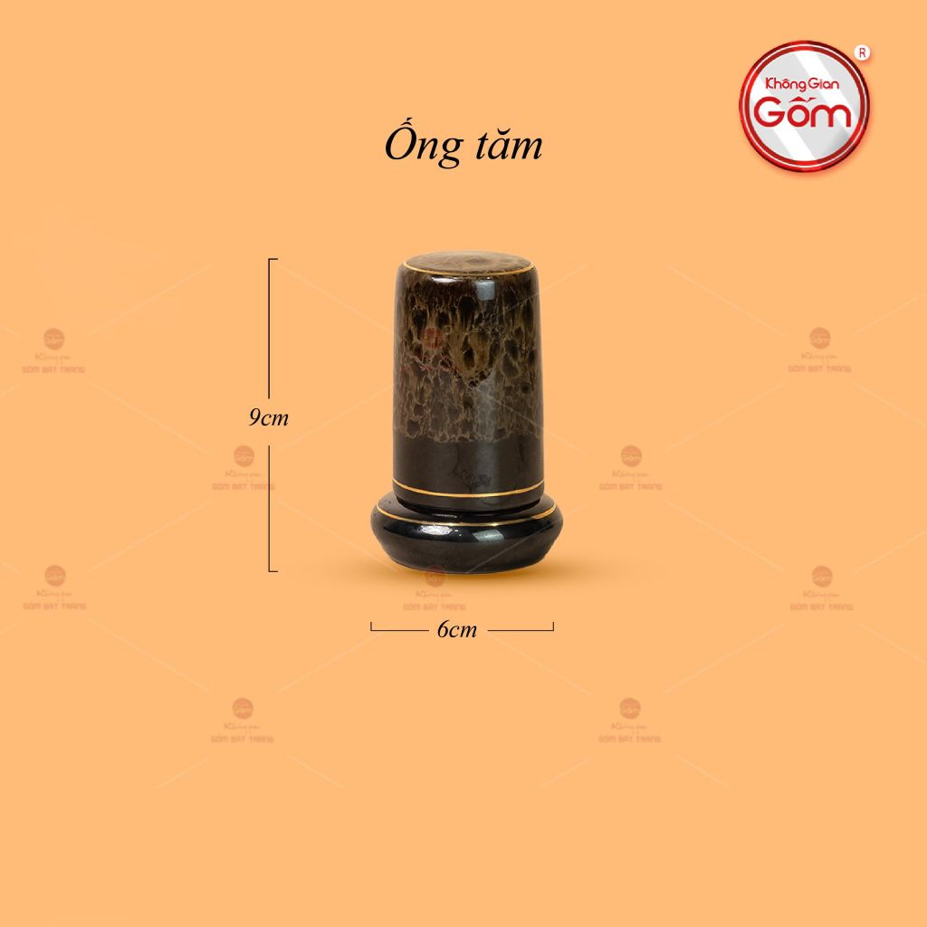 Bộ Ấm Chén Đại Mã Não Lòng Hoa Kẻ Vàng