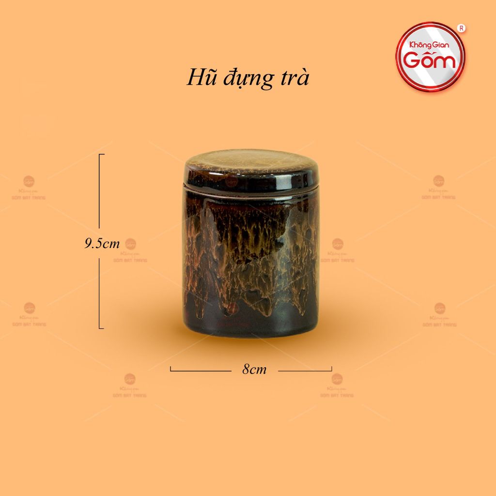 Bộ Ấm Chén Đại Mã Não Lòng Hoa