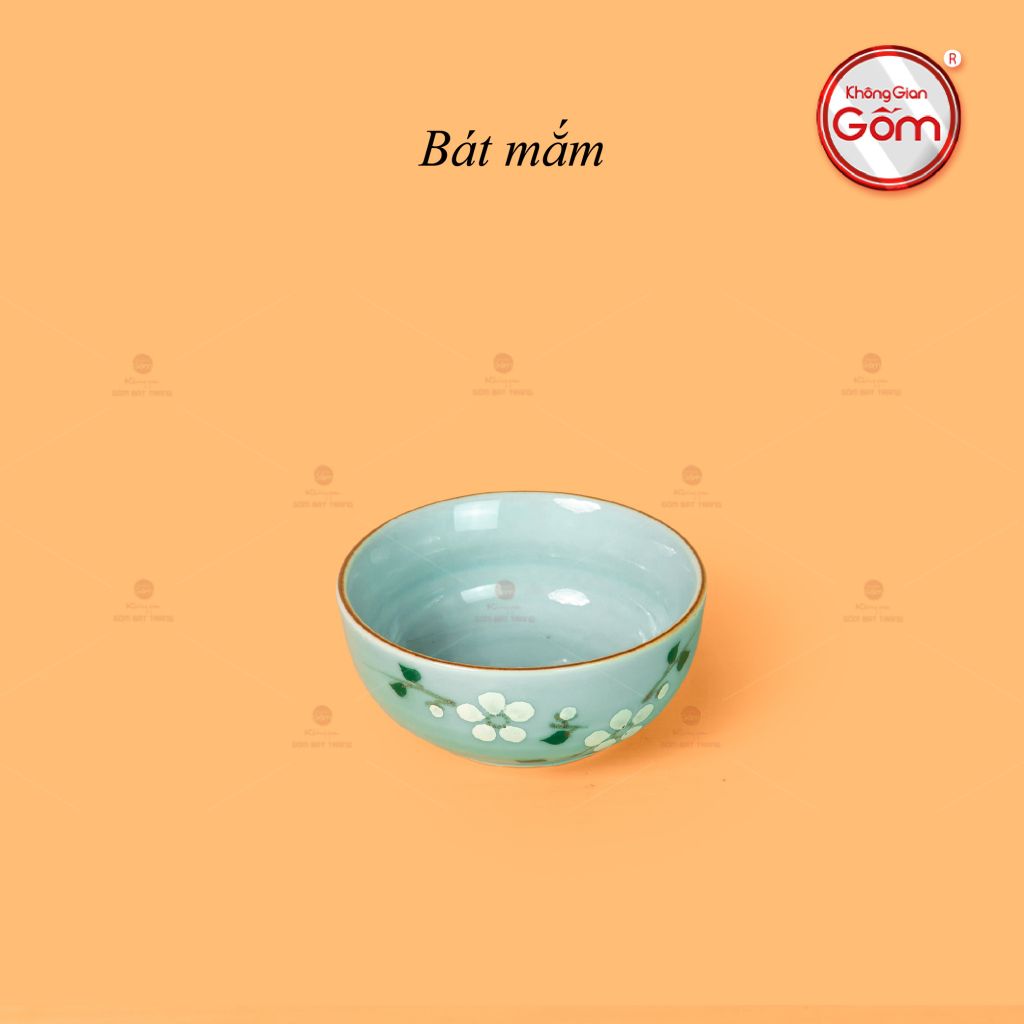 Bộ Bàn Ăn 4 Người (10 món) Men Ngọc Hoa Đào Trắng