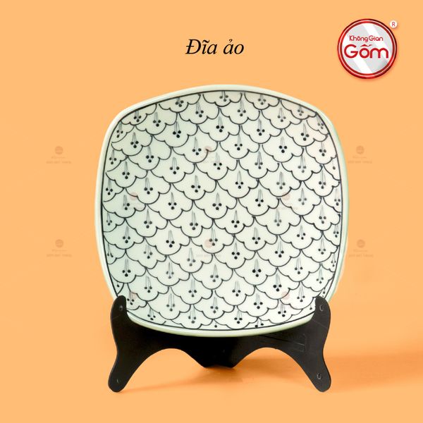 Đĩa Ảo Men Xanh Ngọc Vẽ Bèo