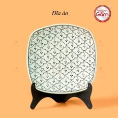Đĩa Ảo Men Xanh Ngọc Vẽ Bèo