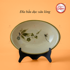 Đĩa Bầu Dục Hoa Đào Chuồn
