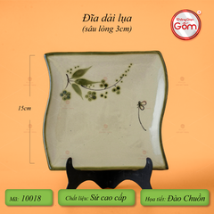 Bộ Bát Đĩa Bát Tràng Men Kem Đào Chuồn