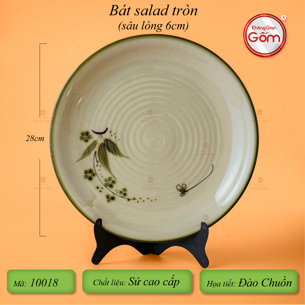 Bát Salad Vuông Hoa Đào Chuồn