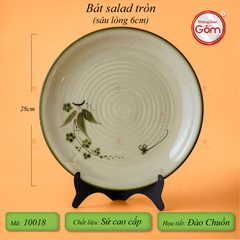 Bát Salad Vuông Hoa Đào Chuồn