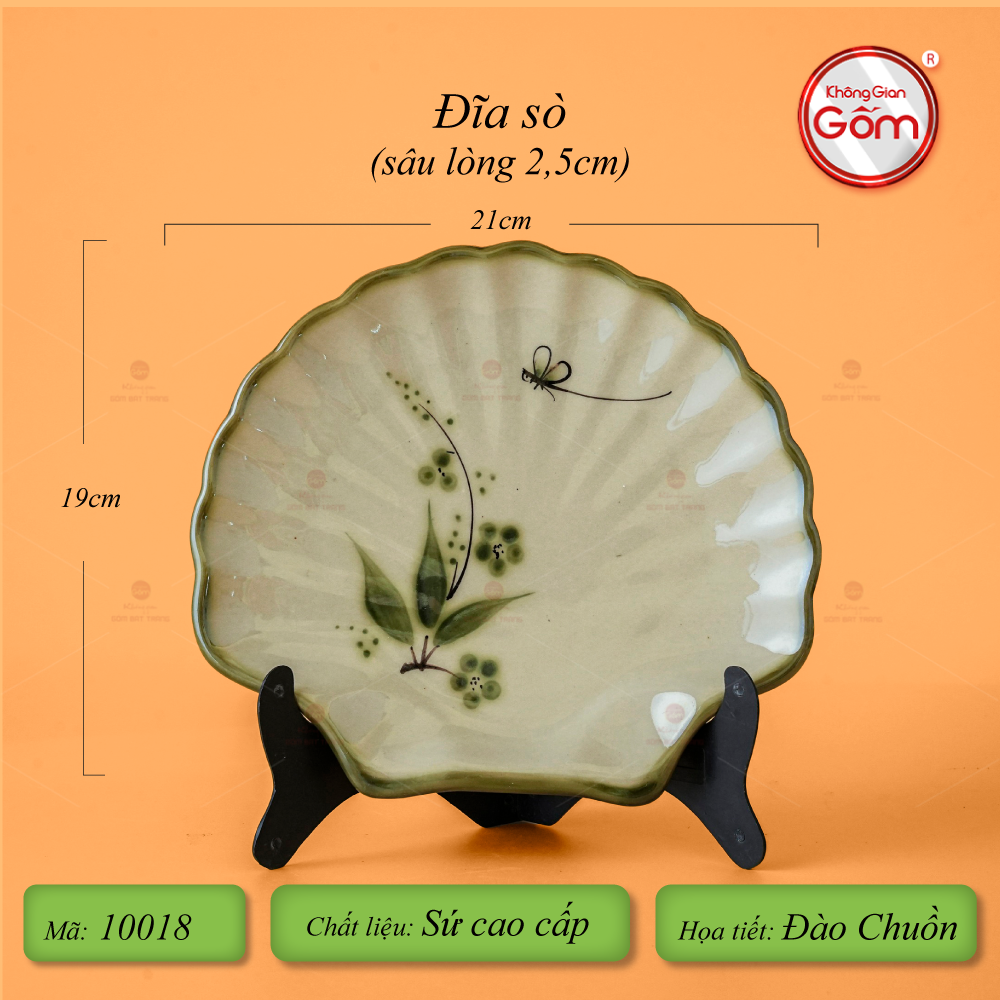 Đĩa Sò Hoa Đào Chuồn