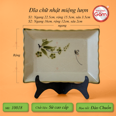 Bộ Bát Đĩa Bát Tràng Men Kem Đào Chuồn