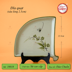 Bộ Bát Đĩa Bát Tràng Men Kem Đào Chuồn