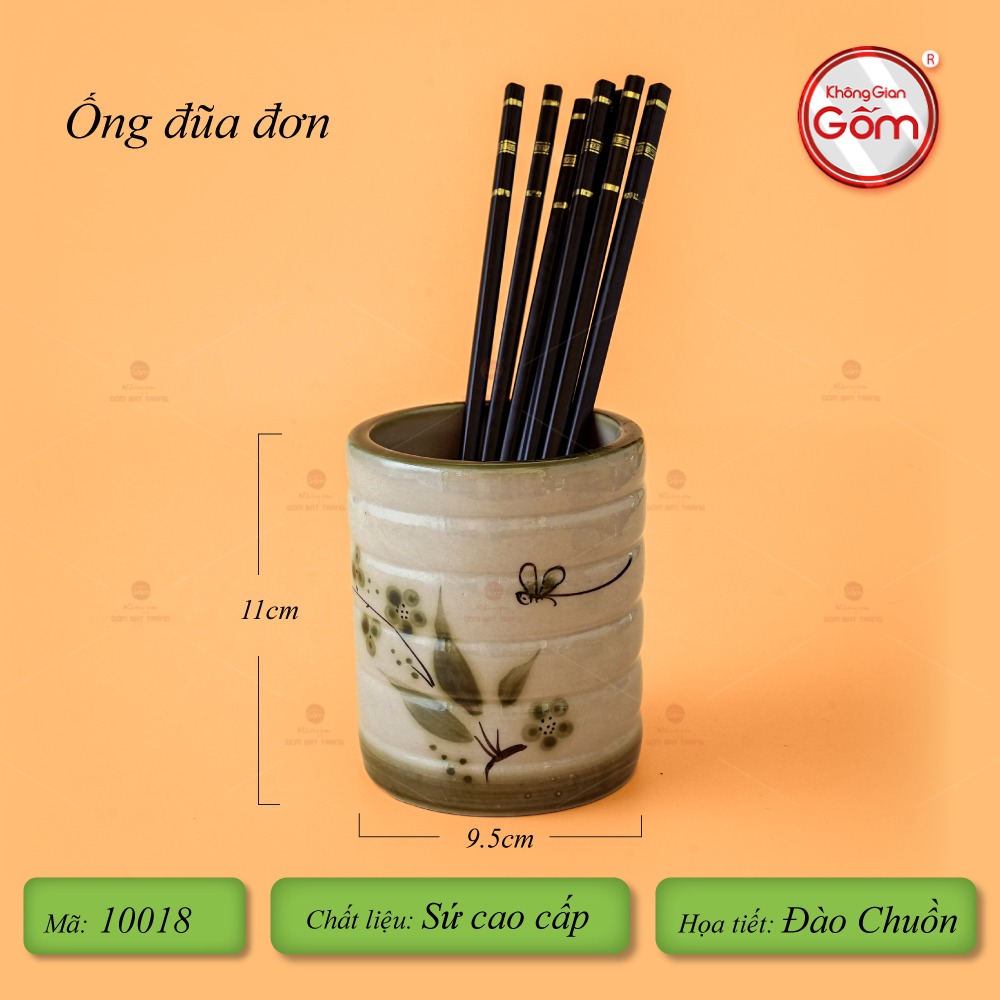 Bộ Bát Đĩa Bát Tràng Men Kem Đào Chuồn