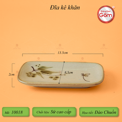 Bộ Bát Đĩa Bát Tràng Men Kem Đào Chuồn
