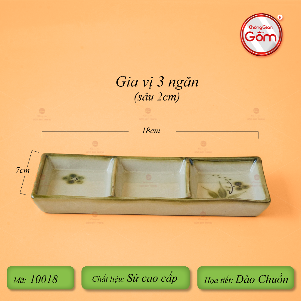 Gia Vị 3 Ngăn Hoa Đào Chuồn