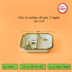 Bộ Bát Đĩa Bát Tràng Men Kem Đào Chuồn