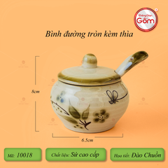 Bộ Bát Đĩa Bát Tràng Men Kem Đào Chuồn