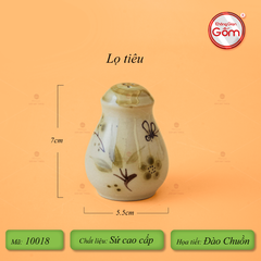 Lọ Đựng Tiêu Hoa Đào Chuồn