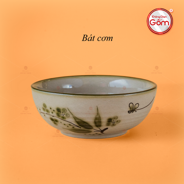 Bát Cơm Hoa Đào Chuồn