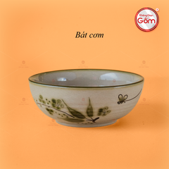 Bát Cơm Hoa Đào Chuồn