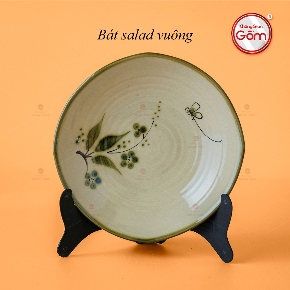 Bát Salad Vuông Hoa Đào Chuồn
