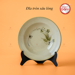Đĩa Tròn Sâu Lòng Hoa Đào Chuồn