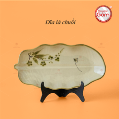 Đĩa Lá Chuối Hoa Đào Chuồn